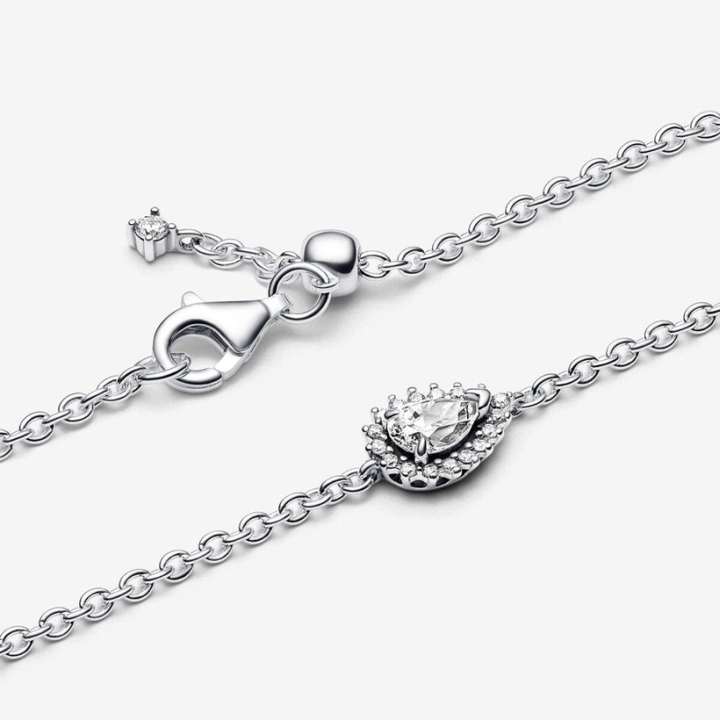 Pandora Kettenarmband mit tropfenförmigem Lichtpunkt 593001C01 Pandora Kettenarmband mit tropfenförmigem Lichtpunkt 593001C01