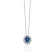 Collana Donna Miluna Oro Bianco Zaffiro Diamanti CLD5503X