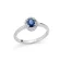 Anello Donna Miluna Oro Bianco Zaffiro Diamanti LID4282X