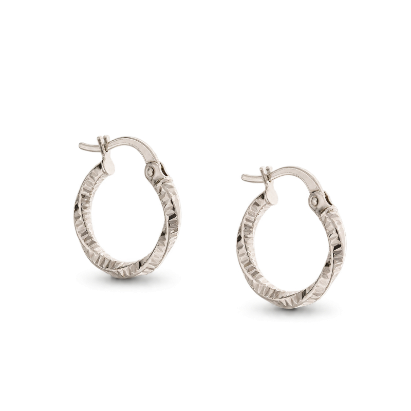 Orecchini a Cerchio Donna in Oro Bianco 803321727852 Orecchini a Cerchio Donna in Oro Bianco 803321727852