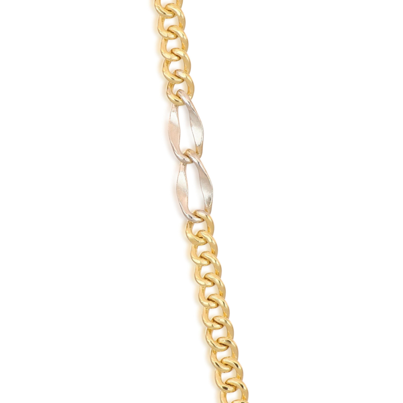 Men's Bracelet in Yellow and White Gold 803321713081