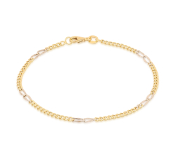 Bracciale Uomo in Oro Giallo e Bianco 803321713081