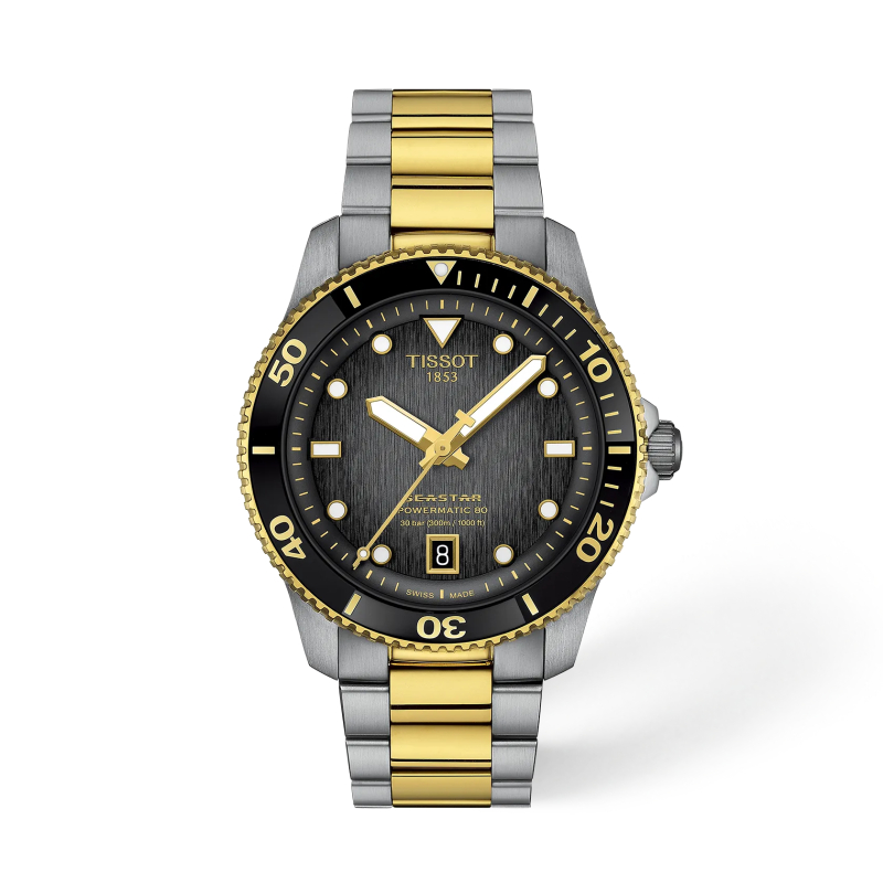Orologio Uomo Tissot Seastar 1000 Powermatic 80 T1208072205100 Orologio Uomo Tissot Seastar 1000 Powermatic 80 T1208072205100