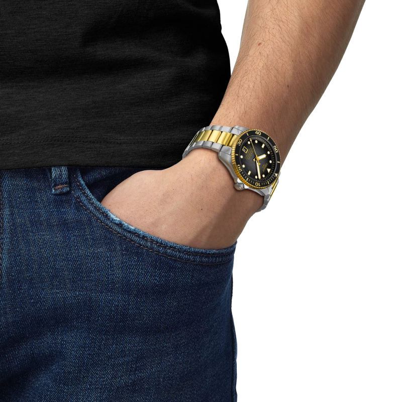 Orologio Uomo Tissot Seastar 1000 Powermatic 80 T1208072205100 Orologio Uomo Tissot Seastar 1000 Powermatic 80 T1208072205100