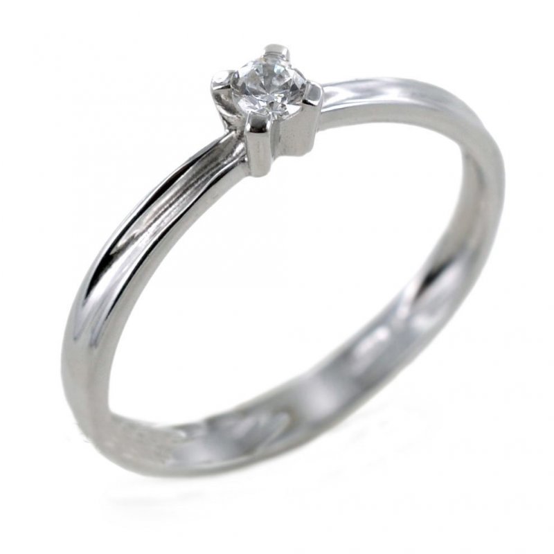 Solitaire Ring White Gold Woman 27513365123