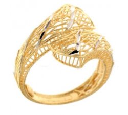 Yellow and White Gold Woman Ring 803321731974