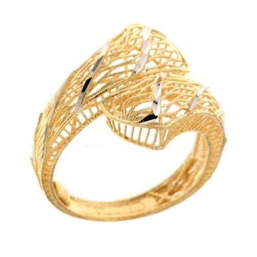 Anello Donna Oro Giallo e Bianco 803321731974