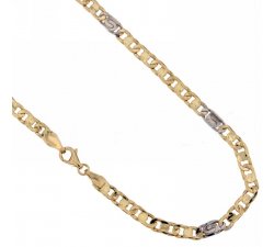 Yellow and White Gold Men's Necklace 803321712335