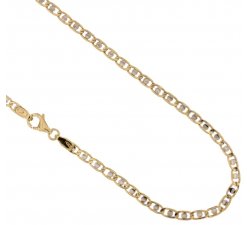 Yellow and White Gold Men's Necklace 803321731245