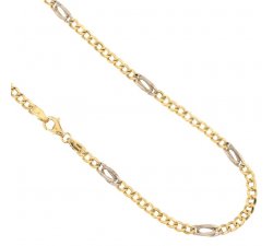 Yellow and White Gold Men's Necklace 803321714651