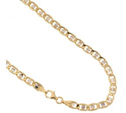 Yellow and White Gold Men's Necklace 803321717602