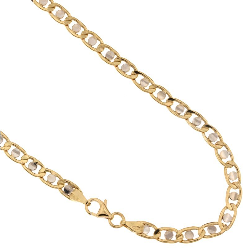 Herren-Halskette aus Gelb- und Weißgold 803321717602