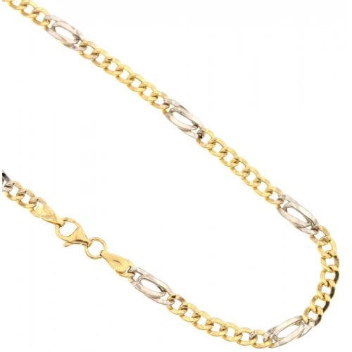 Herren-Halskette aus Gelb- und Weißgold 803321717669