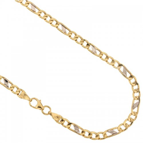 Yellow and White Gold Men's Necklace 803321717635