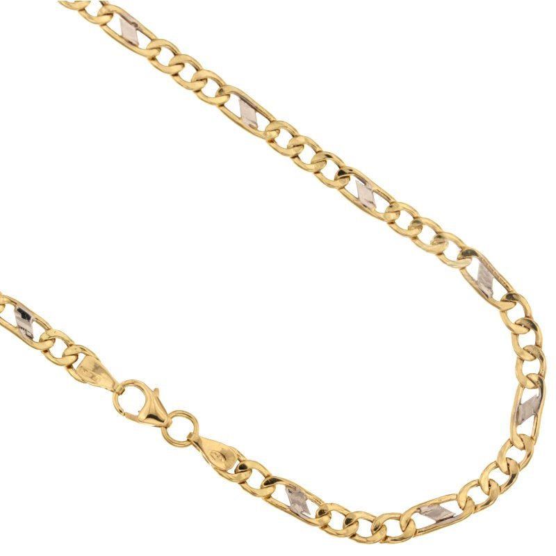 Yellow and White Gold Men's Necklace 803321717635 - GioielleriaLucchese.it