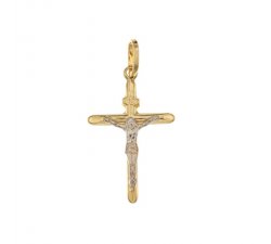 Cross in Yellow and White Gold 803321703339