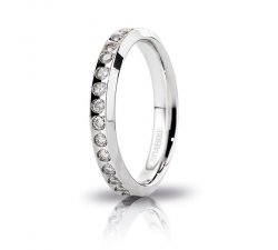 Unoaerre Venus White Gold Wedding Ring Anniversaries