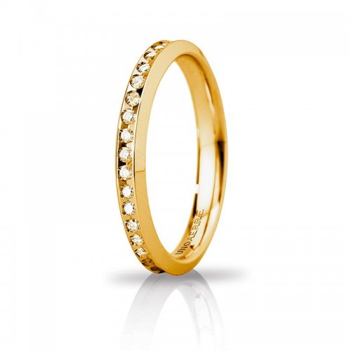 Unoaerre Venere Slim Wedding Ring Yellow Gold Anniversaries