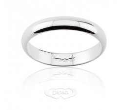 DIANA Wedding Ring 4 grams White Gold Classic Wide Band