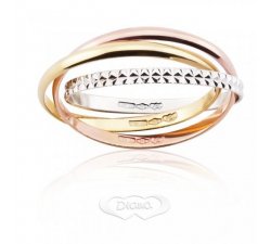 Wedding Ring Diana White Yellow Rose Gold CARFD100