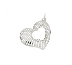 Ciondolo cuore oro bianco 803321713941
