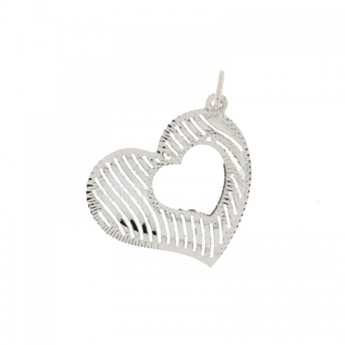 White gold heart pendant 803321713941