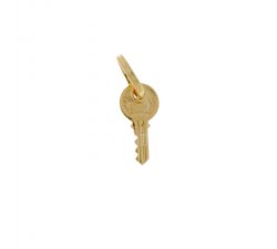 Yellow gold key pendant 803321705416