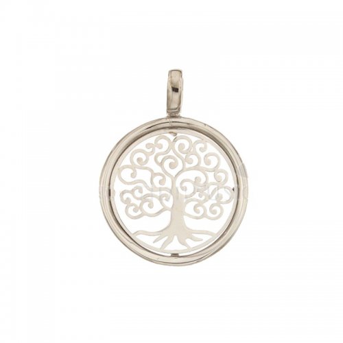 Tree of Life Pendant White Gold 803321733343