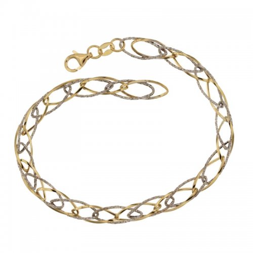 Damenarmband Gelb- und Weißgold 803321719080