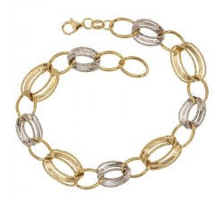 Damenarmband Gelb- und Weißgold 803321719085