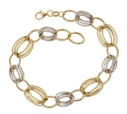 Women's Bracelet Yellow and White Gold 803321719085