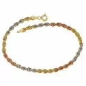 Bracciale da donna Oro giallo bianco rosa 803321704538