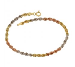 Bracciale da donna Oro giallo bianco rosa 803321704538