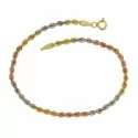 Damenarmband Gelb Weiß Roségold 803321704539