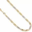 Yellow and White Gold Men's Necklace 803321714653