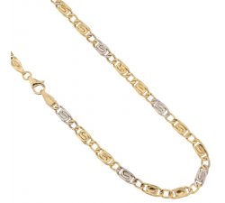 Yellow and White Gold Men's Necklace 803321714653