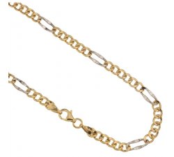 Yellow and White Gold Men's Necklace 803321708057