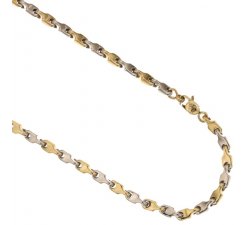 Collana Uomo in Oro Giallo e Bianco 803321700478