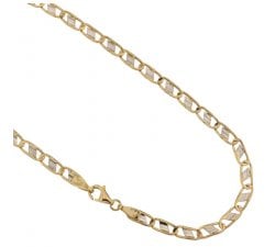 Yellow and White Gold Men's Necklace 803321709727