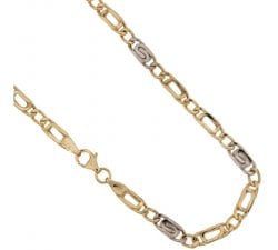 Herren-Halskette aus Gelb- und Weißgold 803321722737