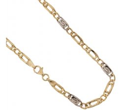 Yellow and White Gold Men's Necklace 803321722737