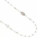 Round Rosary Necklace White Gold 803321734910