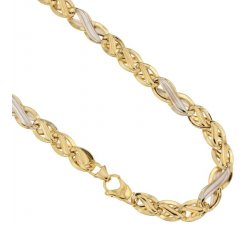 Yellow and White Gold Men's Necklace 803321732382