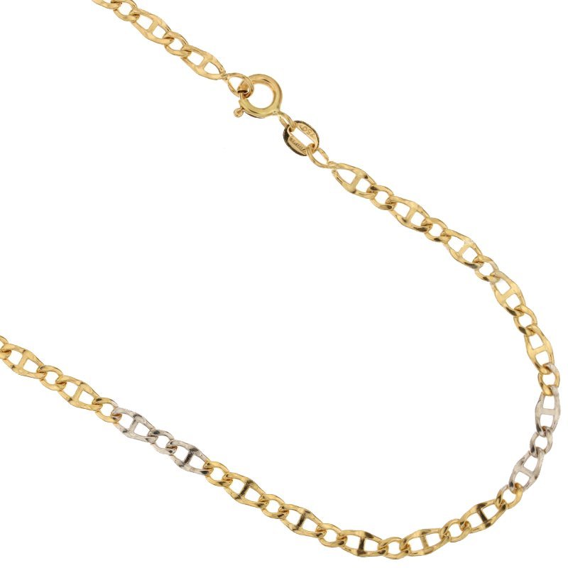 Yellow and White Gold Men's Necklace 803321700306