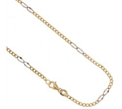 Yellow and White Gold Men's Necklace 803321717434