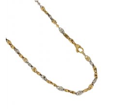 Herren-Halskette aus Gelb- und Weißgold 803321717485