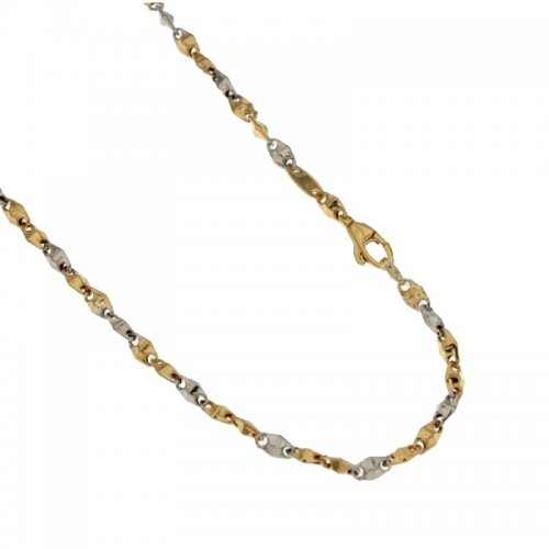 Collana Uomo in Oro Giallo e Bianco 803321717485