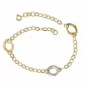 Damenarmband Gelb- und Weißgold 803321719148