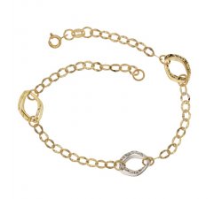 Damenarmband Gelb- und Weißgold 803321719148