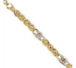 Bracciale Uomo in Oro Giallo e Bianco 803321732393